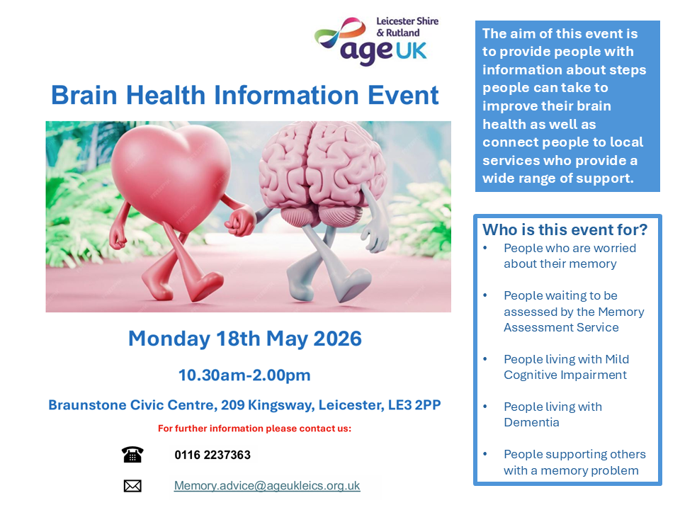 Ageuk Brain Health Event 18052026