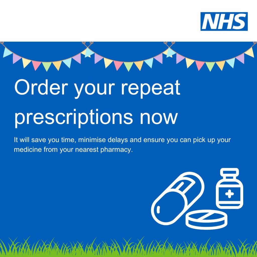 Order Your Repeat Prescriptions Now
