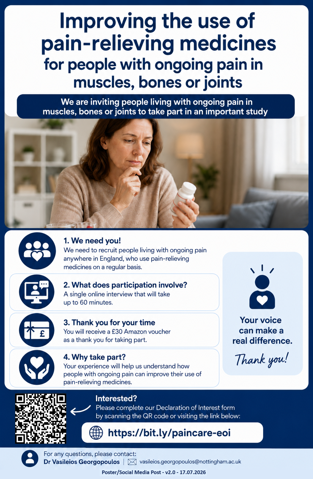 Research Study: Improving the use of pain-relieving medicines
